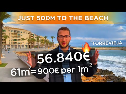 🔥 Hot price property in Spain 💰 Apartment in Torrevieja just 500m to the del Cura beach (Alicante)