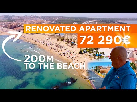 🔥 Interesting offer 💰 Huge renovated studio on the La Mata beach in Torrevieja on the Costa Blanca