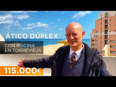 Duplex en Torrevieja 🌊🌴 Atico duplex con vistas abiertas y piscina comunitaria en la Costa Blanca