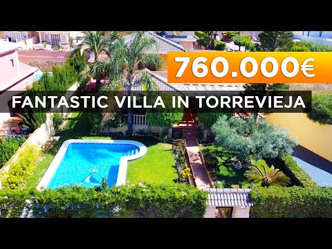 House in Spain 🌴 Fantastic villa in Aguas Nuevas in Torrevieja with private pool and huge
