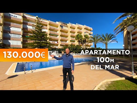Apartamento playa 100 metros al mar 🌊🌴 con piscina, parking y 2 terrazas en La Mata en Torrevieja
