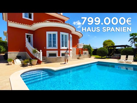 Haus Spanien 🏡🌞 Haus kaufen in Spanien mit schönem Garten und Schwimmbad