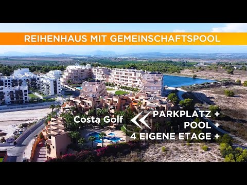 Doppelhaushälfte in Spanien 🌴🦜 Reihenhaus mit Gemeinschaftspool in Villamartin Golf, Orihuela Costa