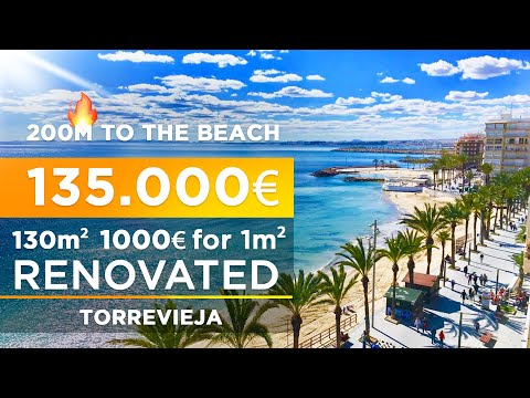 🔥 HOT OFFER RENOVATED (1000€ for 1m²) 🔥 Apartment just 200 meters from Playa del Cura in Torrevieja