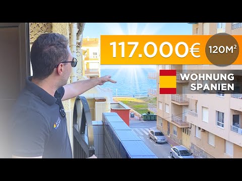 Wohnung in Spanien kaufen 🌴🦜 120m² für 117.000€  💰 Wohnung mit Meerblick in Torrevieja