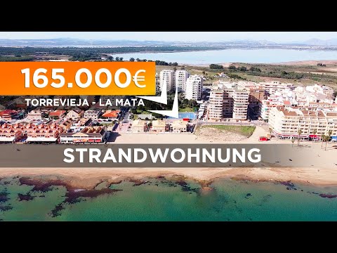 Immobilien am Meer 🌊🌴 Ferienwohnung am meer direkt am Strand in La Mata in Torrevieja