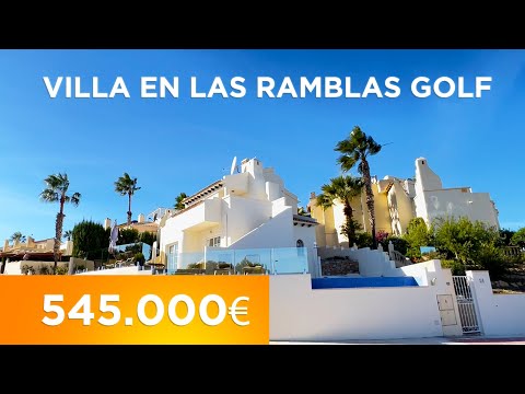 Casa en las Ramblas Golf 🌊🌴 Chalet de lujo con vistas al mar y piscina privada en Orihuela Costa