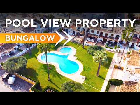 Bungalow in Torrevieja with pool view 🌊🌴 Bungalow just 700m to the beach of La Mata in Torrevieja