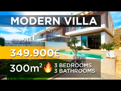 Villa in Spain 🌴 Modern villa with 3 bedrooms and 3 bathrooms in the golf course area of Villamartin