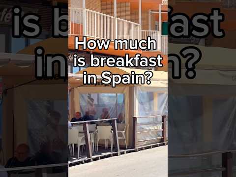 How much is breakfast in Spain? #alicanterealestate