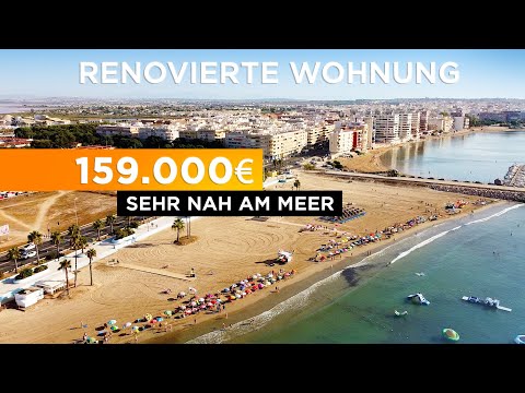 Wohnung nur 50m zum Meer 🌊🌴 Renovierte Wohnung in Strandnähe mit großer Sonnenterrasse