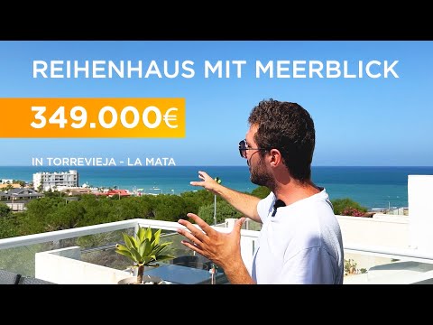 Immobilien in Spanien kaufen 🌴 Reihenhaus mit Meerblick und in der Nähe des Strandes in Torrevieja