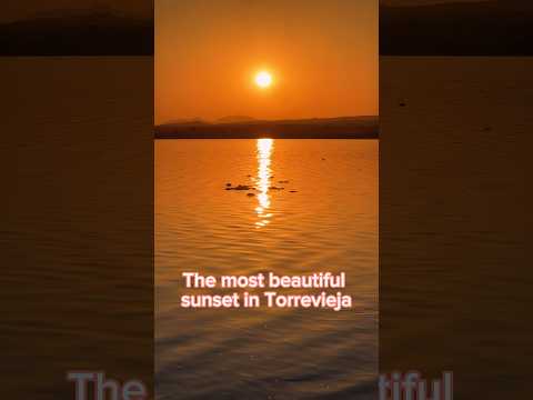 The most beautiful sunset in Torrevieja #alicanterealestate