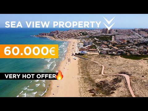 💰 Low price property in Spain 🔥 60.000€ 🔥 Apartment with sea views in Torrevieja 🌴