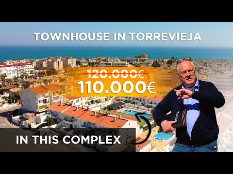 Properties for sale in Spain 🌴🦜 110 000€ townhouse 800m to the beach in Torrevieja