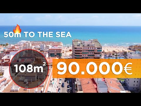 Buy a property in Spain 🌴 Apartment in La Mata in Torrevieja just 50 m to the beach with white sand