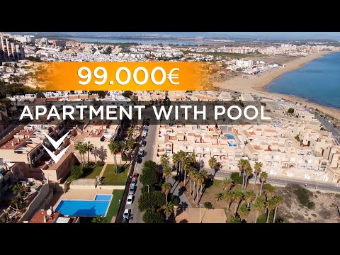 🔥 HOT OFFER 99.000€ 🔥 Bungalow with communal POOL &amp; GARAGE close to the sea in La Mata in Torrevieja
