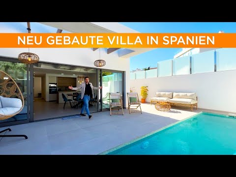 NEU GEBAUTE VILLA IN SPANIEN 🌊️🌴 Neubau eines Hauses in Alicante San Miguel de Salinas BLUE LAGOON