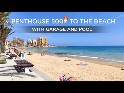 Apartment with pool, garage and close to the beach 🌊️🌴 Penthouse in the center of Torrevieja
