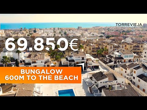 🔥 Hot price property 💰 Bungalow in Torrevieja just 600m to the Los Locos beach in Los Frutales