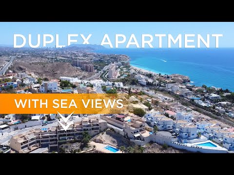 🔥HOT OFFER🔥 Duplex apartment with fantastic sea and mountain views in Villajoyosa in Alicante