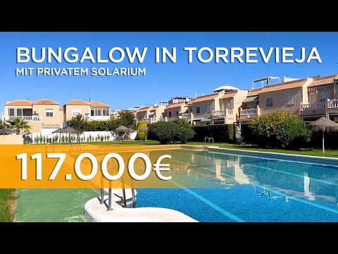 🔥HOT OFFER🔥Bungalow mit privatem Solarium und Pool in El Limonar, Torrevieja